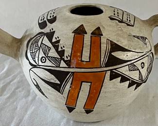 HAND PAINTED MEXICAN POT 