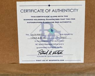 Signed Phillies photo