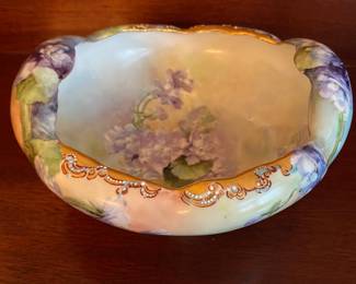 Antique hand painted Bavarian bowl
