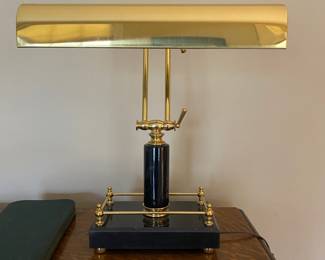Marble & brass desk lamp