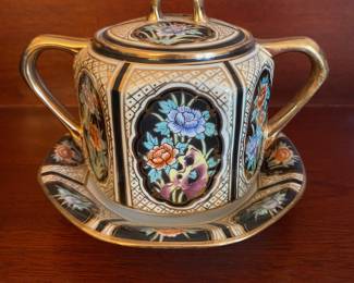 Antique Nippon condiment jar