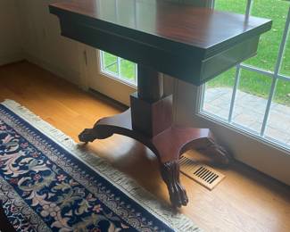 Antique flip top card table