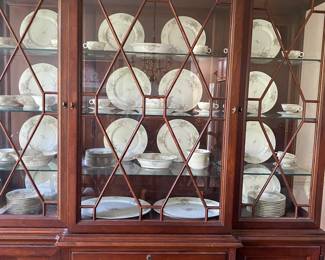 Theo. Haviland "Apple Blossom" china set - Service for 12+