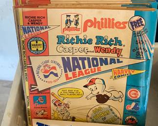 Vintage Phillies comic books, magazines, etc.