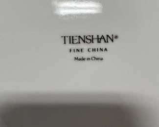 Tienshan Christmas china; service for 12