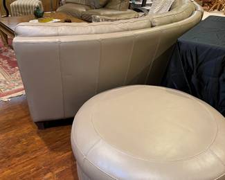 Italian Leather 3 piece sectional sofa