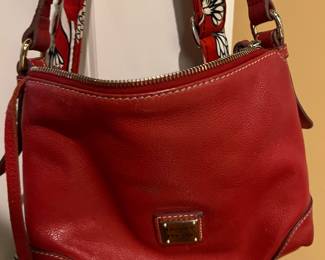 Dooney & Bourke red leather handbag