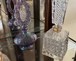 Fenton Iridescent Lavender perfume bottle