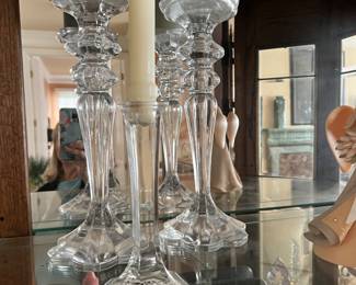 Crystal candleholders
