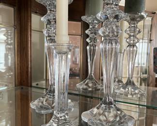 Crystal candleholders