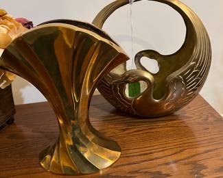 Brass vases