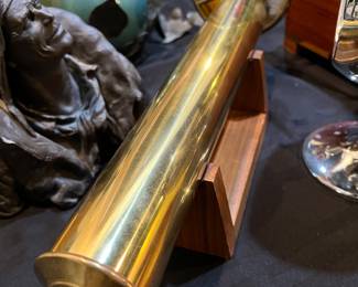 Large Brass kaleidoscope with stand