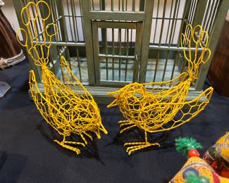 wire bird sculptures
