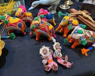 handmade fabric elephants