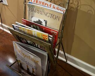metal magazine rack