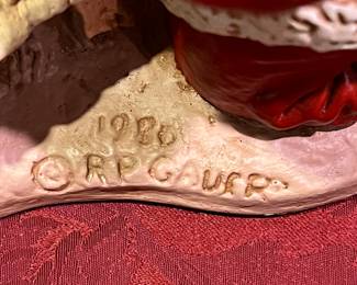 Vintage RP Gauer Kneeling Santa