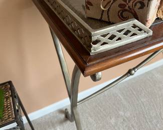 Metal/wood entry or sofa table