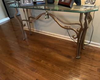 Metal/Glass entry/sofa table