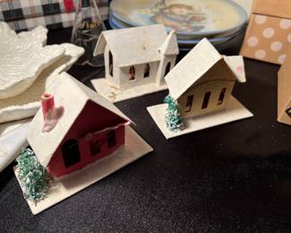 Vintage Japanese Putz houses