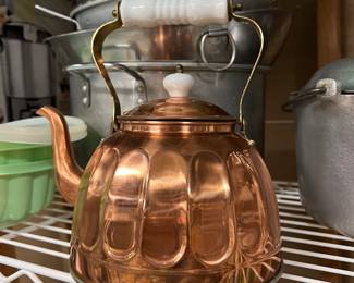 Copper tea kettle