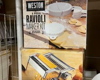 Weston Ravioli maker; Marcato Atlas pasta maker