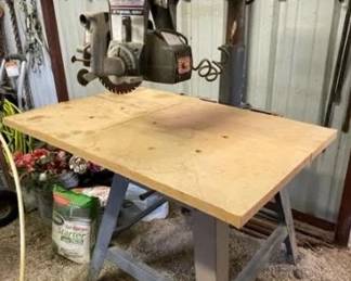 Radial arm and table saw
