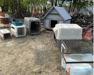 Dog house/carriers/kennel, fish aquarium, cage