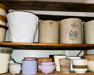 Crocks large to small, planters