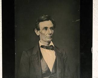 Framed Abraham Lincoln portrait
