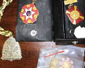 Fraternity medals and pins