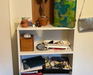 Bookcase and other decor items