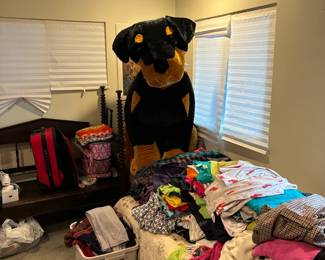 a MASSIVE stuffed dog