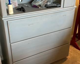 Wood storage cabinet