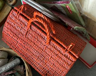 Boxes of sewing items