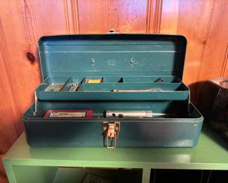 Vintage Steel Tackle Box rare union model 5419