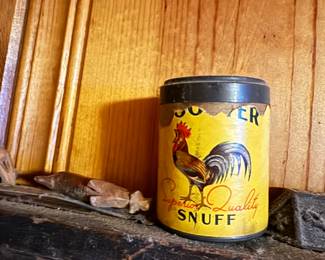 Rooster Snuff Tin, Rooster Tin, Collectible Snuff Tin