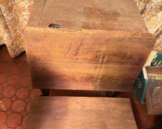 antique school desk
