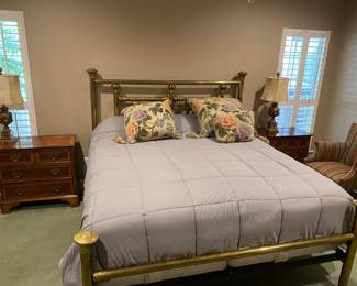 Bob Dylan could have had a couple of ladies laying across his big brass bed with this King Size beauty by Century.