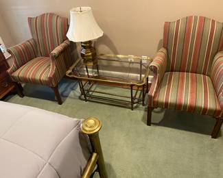 Pair of good sitting chairs.