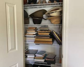 Stacks of Stetson hats.