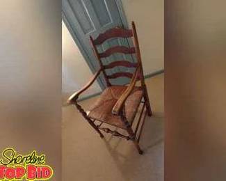 Antique Ladder Back Arm Chair