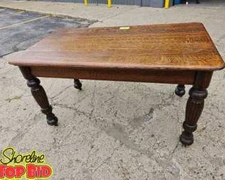Antique tiger oak library desk