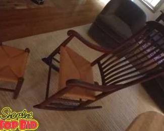 Beautiful Clore Rib Rocker Chair