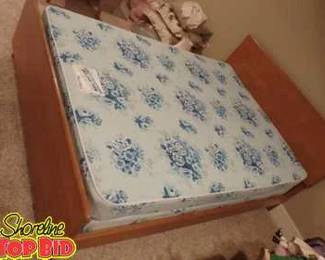 Heywood Wakefield Mid Century Full Size Bed Set, Includes mattress and box springs