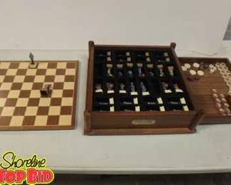 History Channel Club Lifetime Member Civil War Chest Game with LiftOut Lid