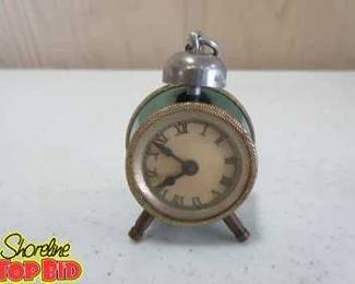 Rare Antique Seamstress Measuring Tape in the Shape of a Clock Not Sure if Tape is Stuck Inside.