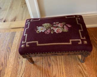 Needlepoint Footstool
