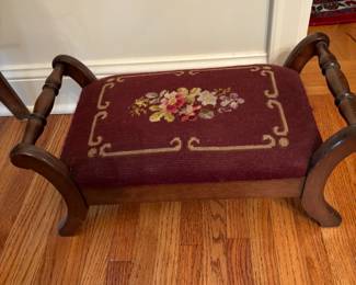 Needlepoint Footstool