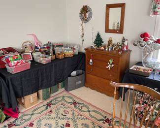  Vintage Chest and Mirror
