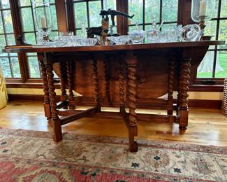 Custom Alder & Co. 68" Gate Leg Table